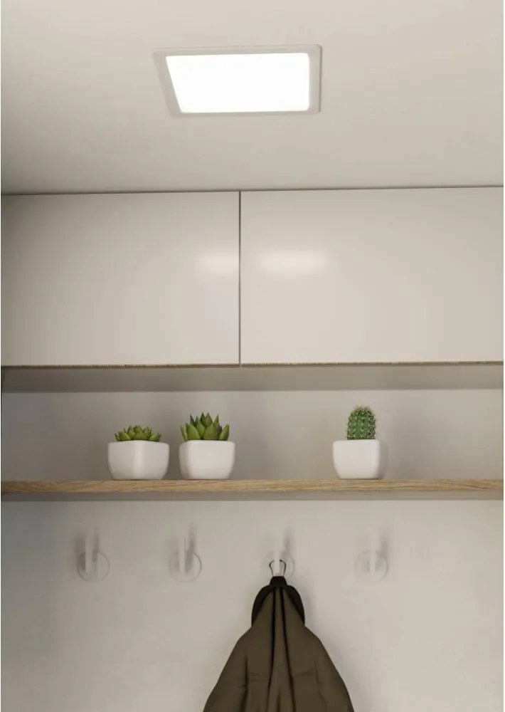 Бяло LED вградено осветление осветително тяло за таван 22x22 cm FUEVA 5 – EGLO