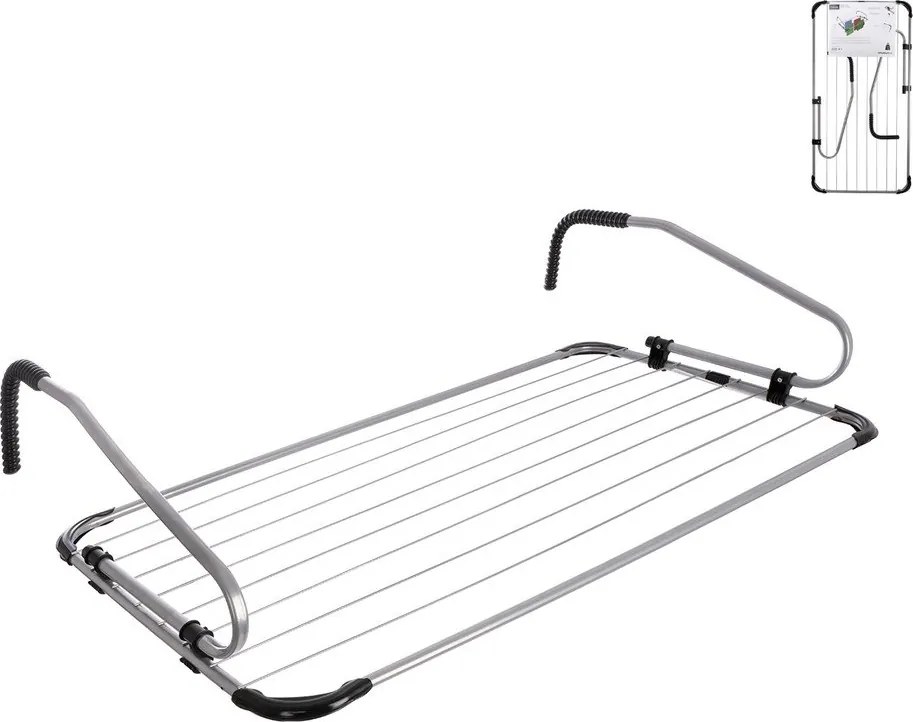 Висяща сушилня за дрехи в сребрист цвят 10,5 m – Orion