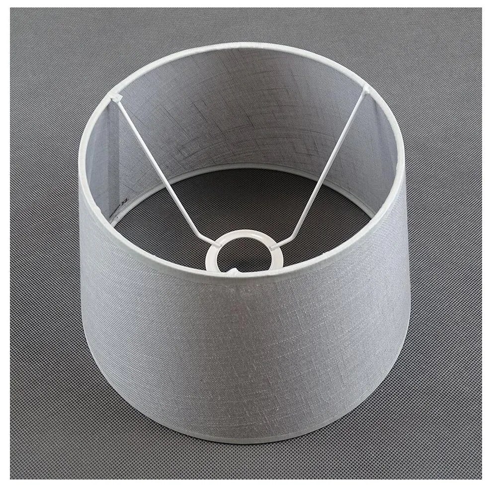 Универсален резервен абажур LORENZO E27 16x26 см сив