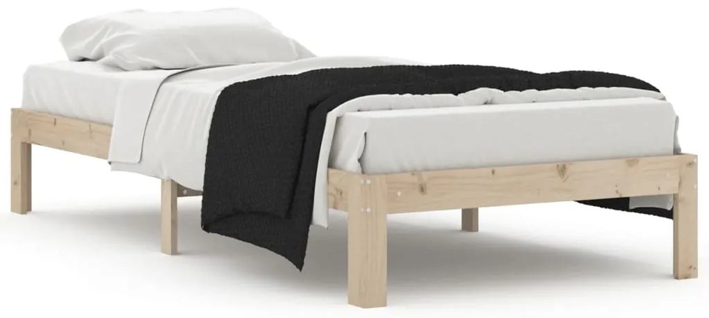 810350 vidaXL Рамка за легло, бор масив, 90х200 см