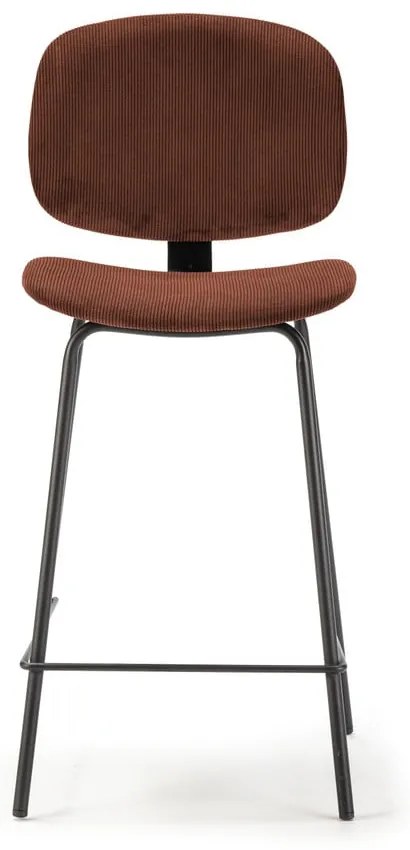 Бар столове в цвят бордо в комплект от 2 броя (височина на седалката 64 cm) Arus - Marckeric