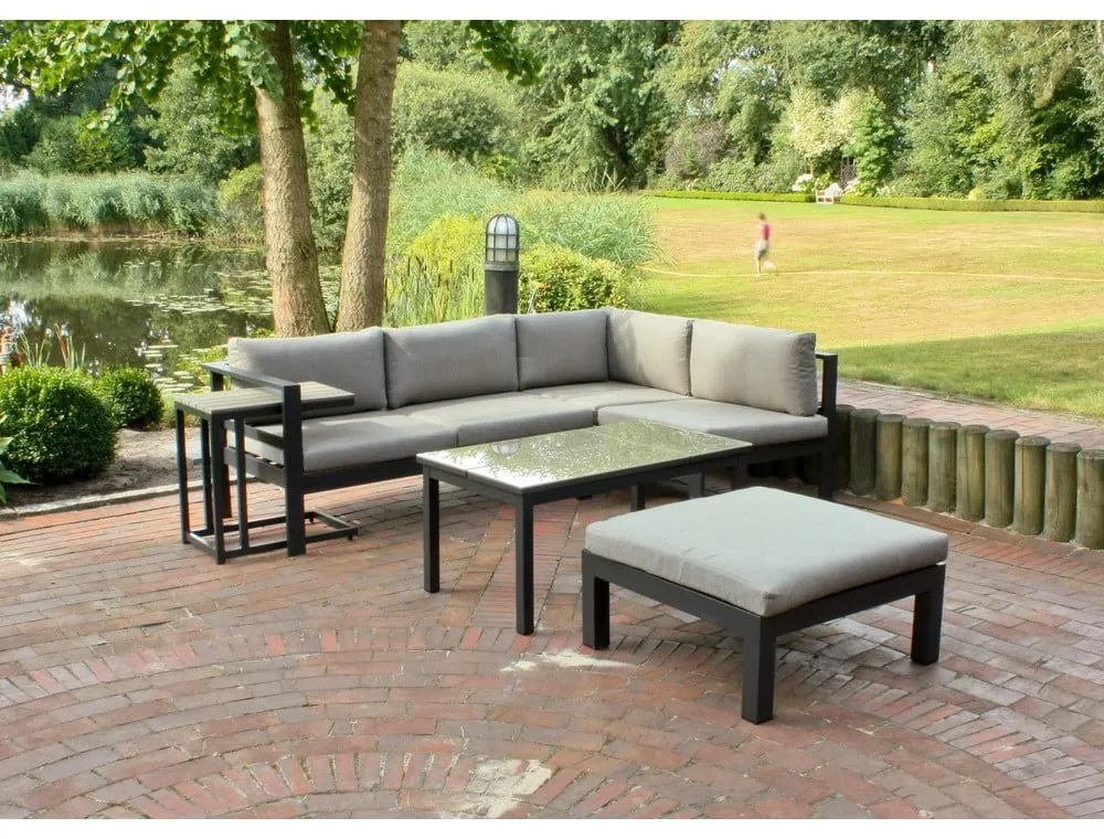 Градински комплект от ъглов диван и маси Miranda - Garden Pleasure