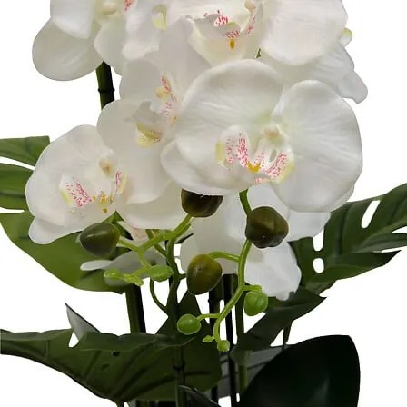 Изкуствено растение atmosphera Orchid Asia, 62 cm, Керамика
