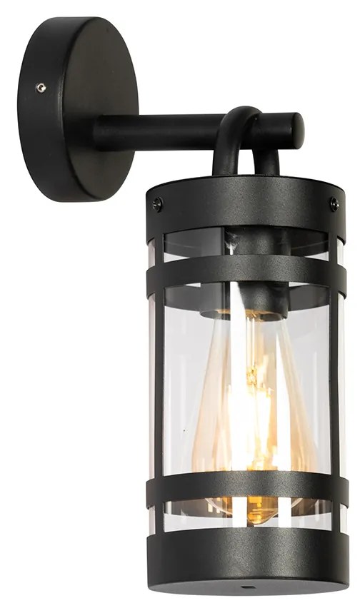 Индустриална външна стенна лампа черна IP44 - Ruben