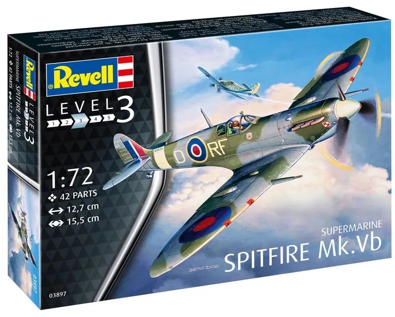 Revell - Сглобяем модел Изтребител Spitfire Mk. Vb R03897