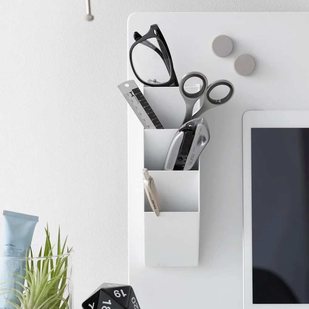 Бял метален органайзер за канцеларски материали Tower – YAMAZAKI