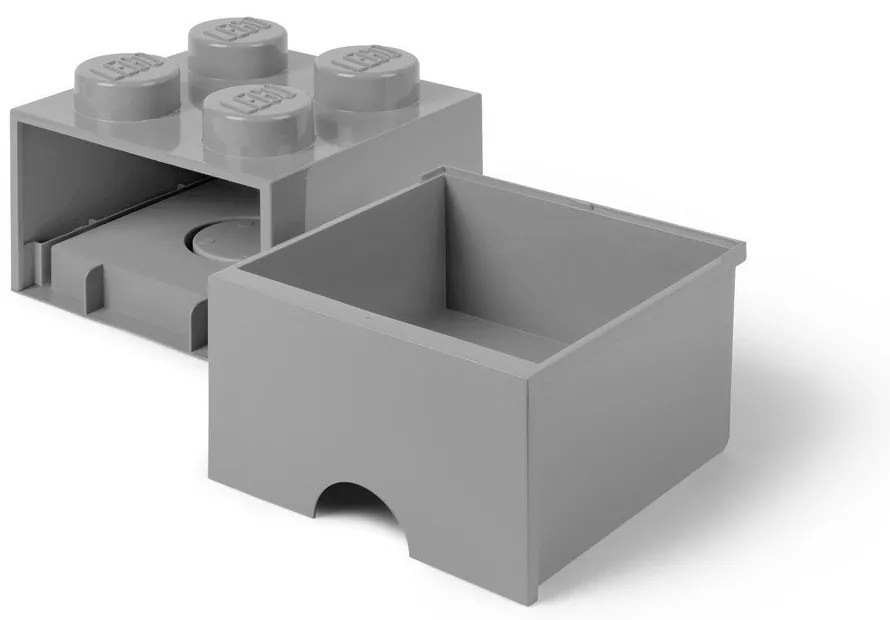Сива квадратна кутия за съхранение - LEGO®