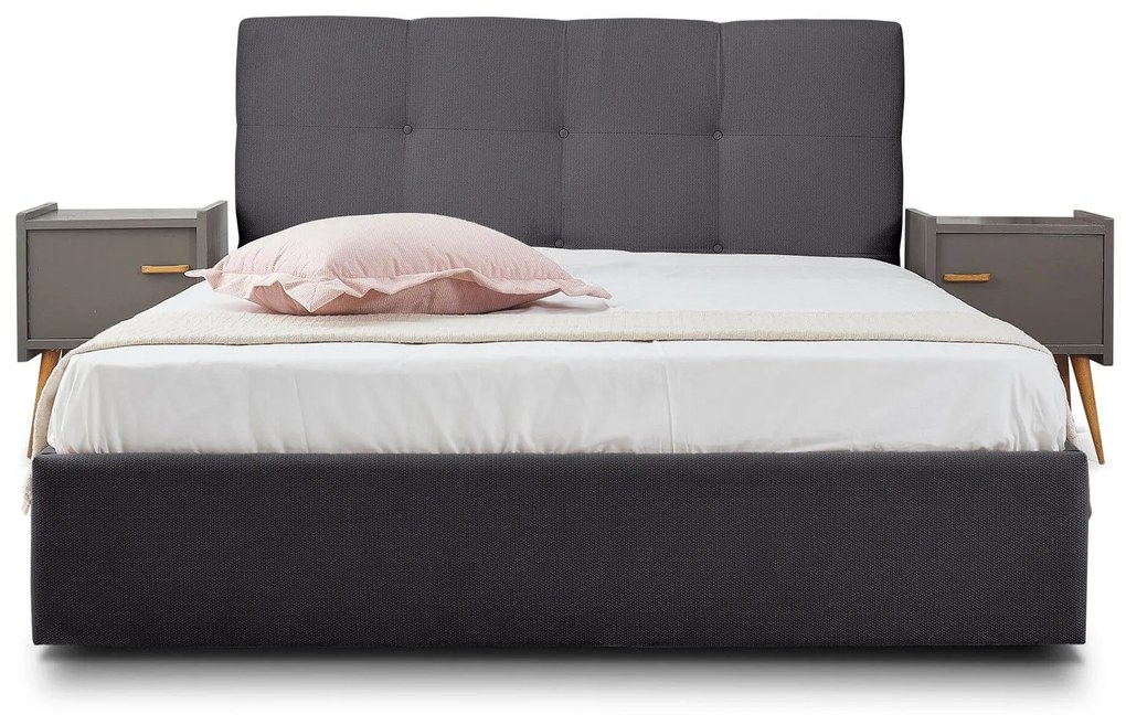 Тапицирано легло Famous-Anthraki-150 x 200-Ξύλα Ελάτου