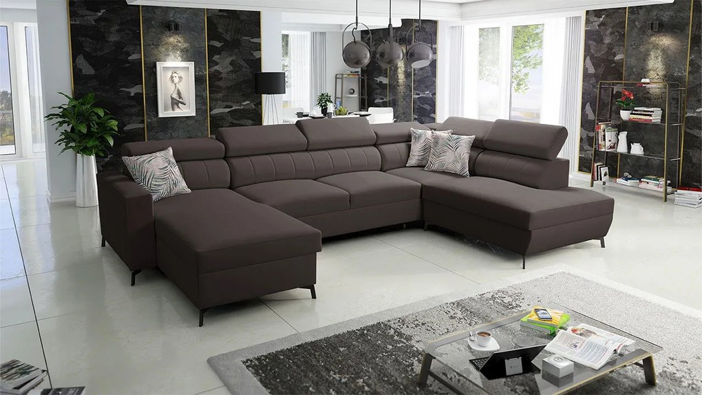 Ъглов диван Baltico VI-Left-Kafe