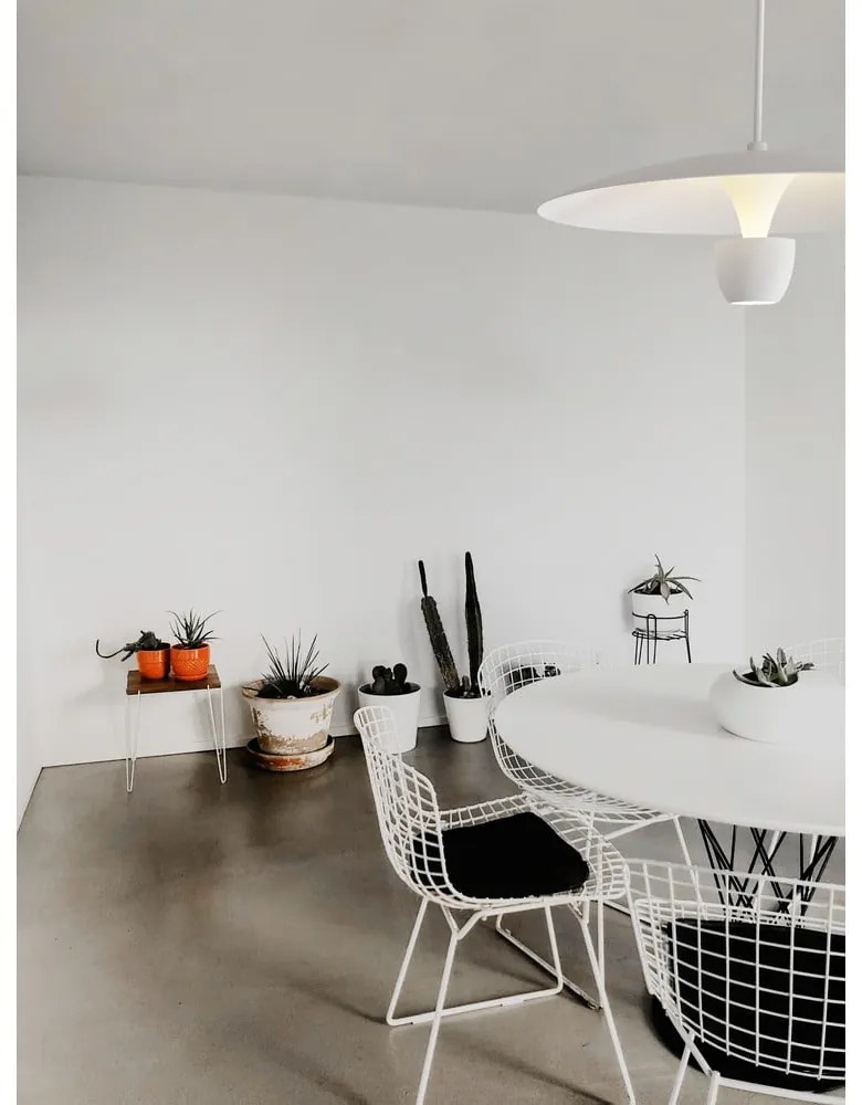 Бяло висящо осветително тяло, височина 150 cm Poppins - SULION