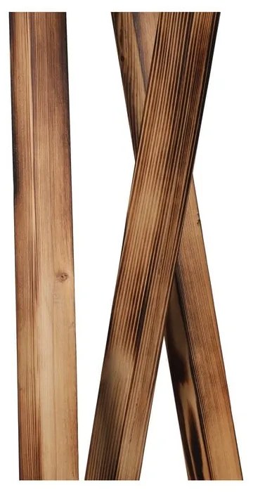 Черна/кафява подова лампа с текстилен абажур (височина 149 cm) Maçka – Opviq lights