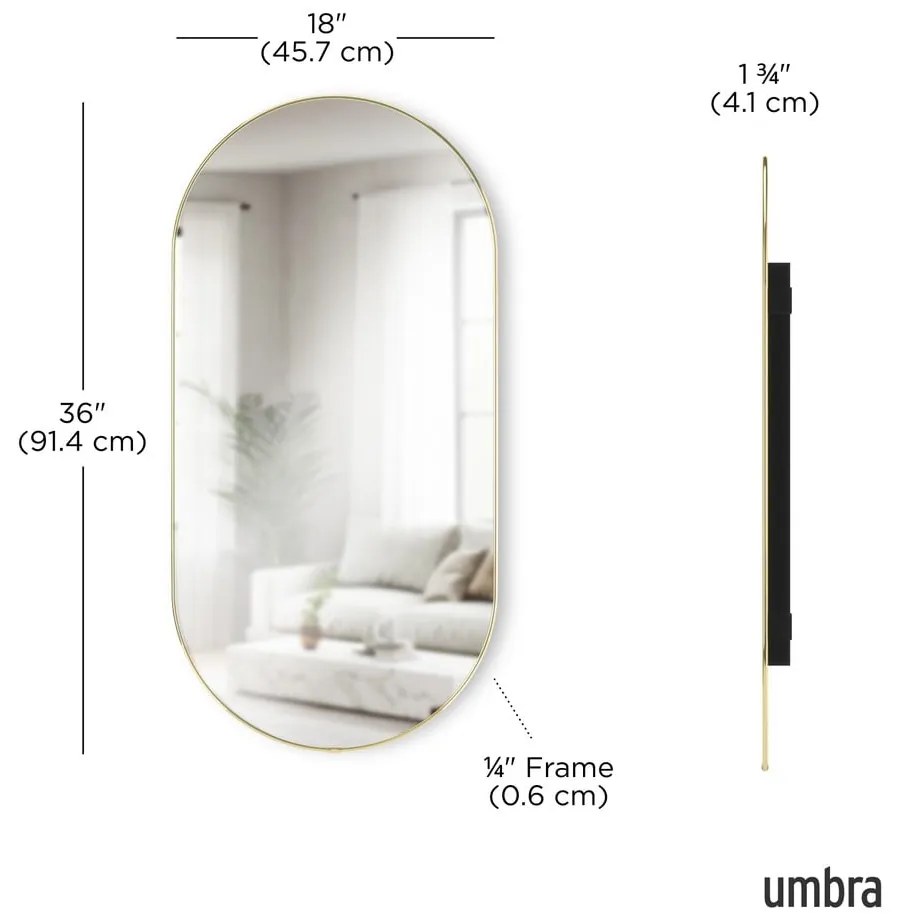 Стенно огледало 46x91 cm Hubba – Umbra