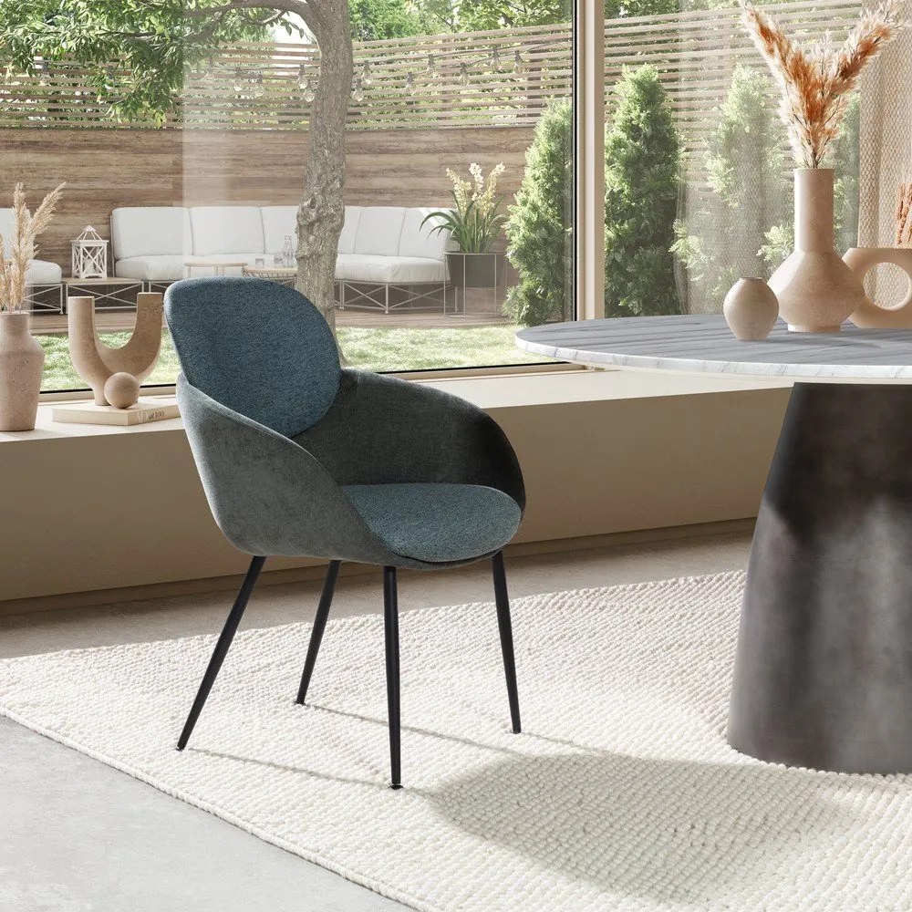 Синьо кресло Nure – MOME