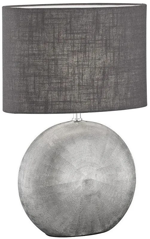 Настолна лампа F&H Foro-23φ 13β 37ψ cm-Gray-Silver