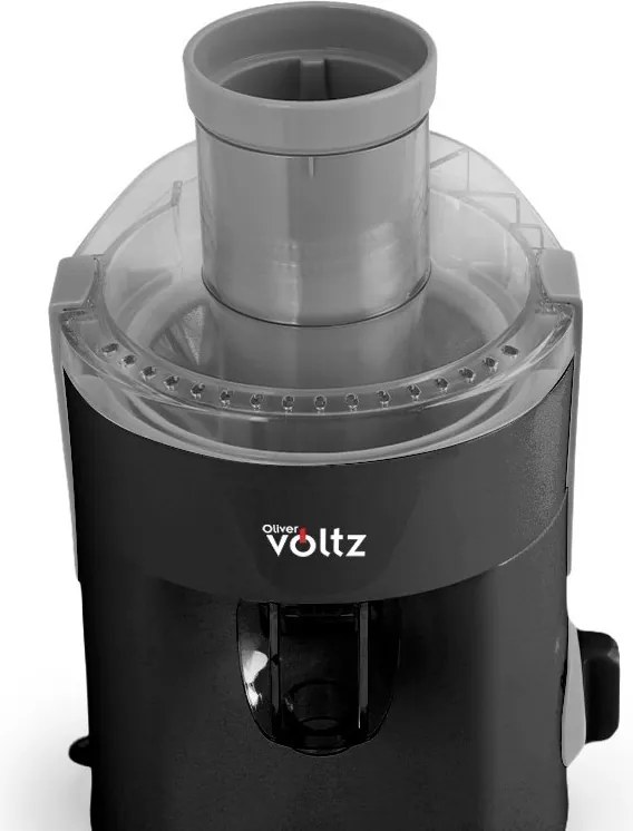 Сокоизстисквачка Oliver Voltz OV51160C, 400W, 600 мл, 2 степени, Голям отвор, Контейнер за отпадъци, Тиха, Черен
