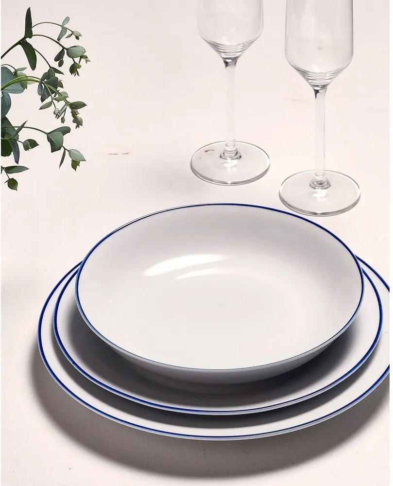 Бяла порцеланова чиния ø 27 cm Basic White – BonBistro