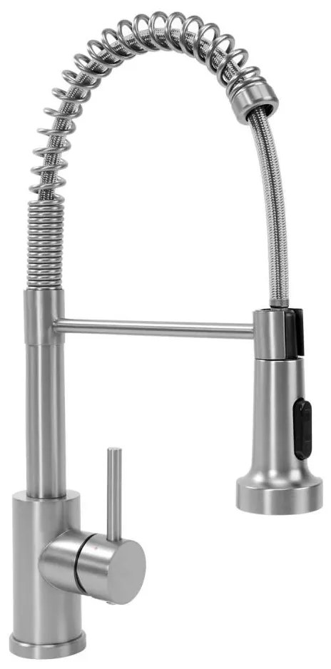 REA-B0417 - Смесител за мивка с изтегляща се душ слушалка COLIN 42,5 см никел