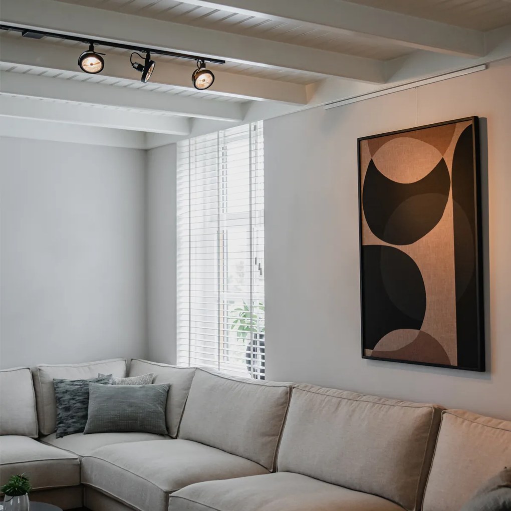 Релсов прожектор 1-фазен черен - Go