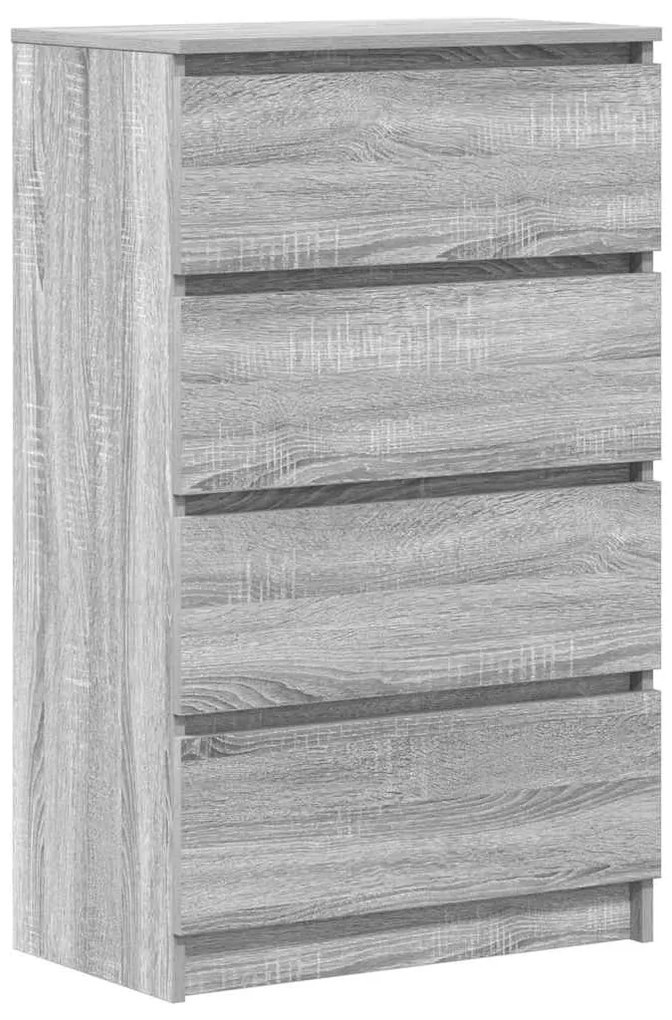 815076 vidaXL Сайдборд, сив сонома, 60x35x98,5 см, инженерно дърво