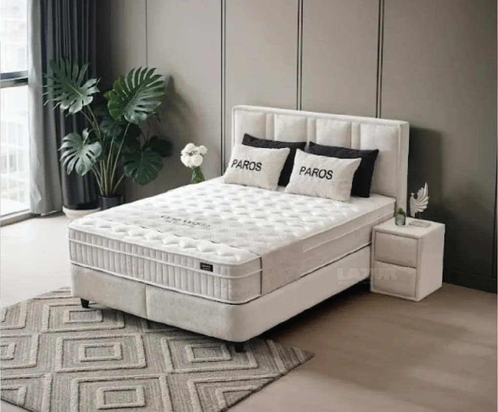 Тапицирано легло Парос с матрак 160/200 см