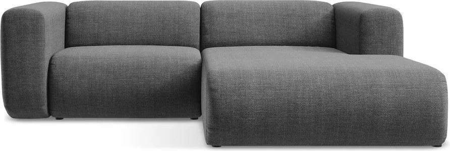 Сив ъглов диван (десен ъгъл) Ekahi – Makamii