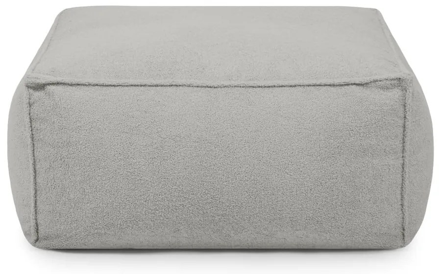 Светлосив пуф от букле Mass – SLOWDOWN