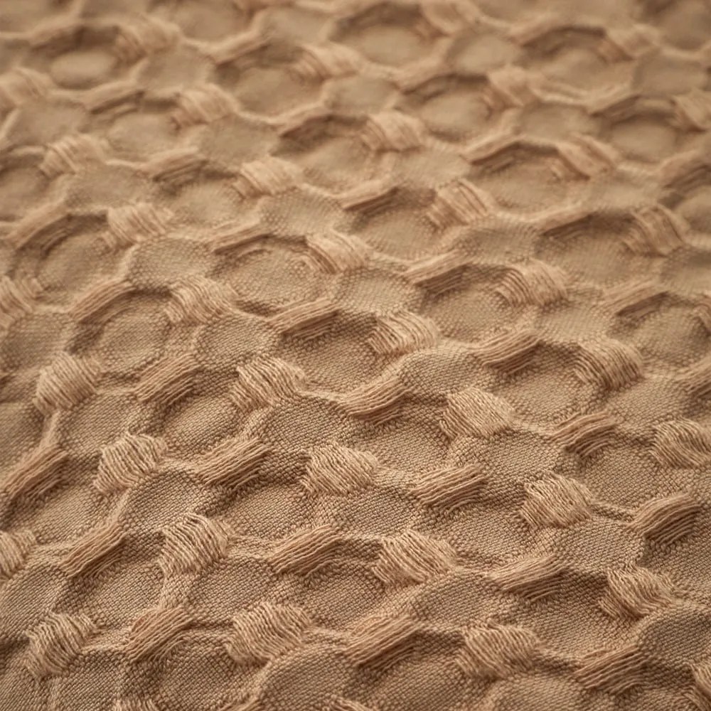 Кафяво единично спално бельо 135x200 cm Muscat Waffle – Pineapple Elephant