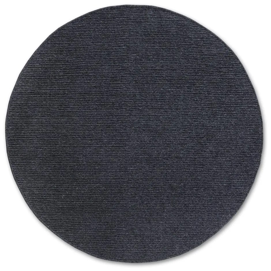 Тъмносив ръчно изработен вълнен кръгъл килим ø 160 cm Francois – Villeroy&amp;Boch