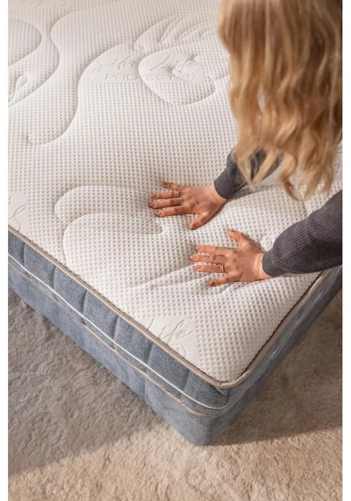 Сиво боксспринг легло 160x200 cm Olia Bold Line – Bonami Selection