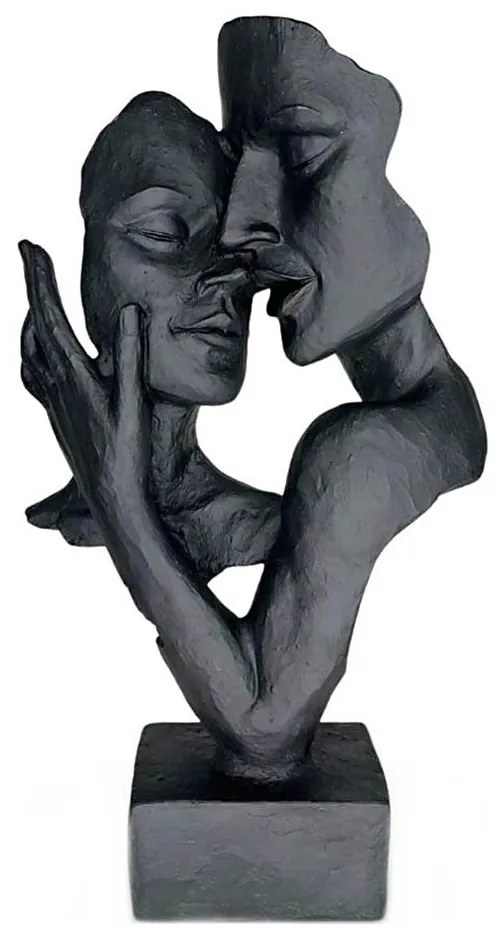 Настолна декорация 29x9x17 cm, от смола, черна