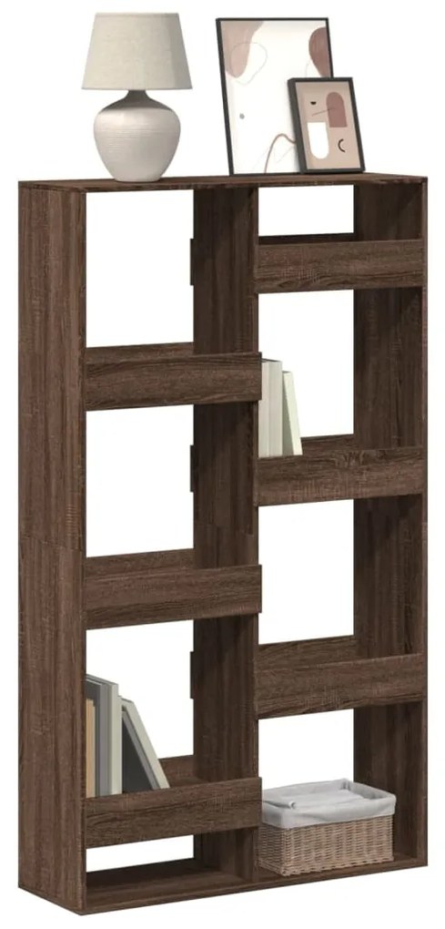 3309408 vidaXL Библиотека, кафяв дъб, 100x33x175 см, инженерно дърво