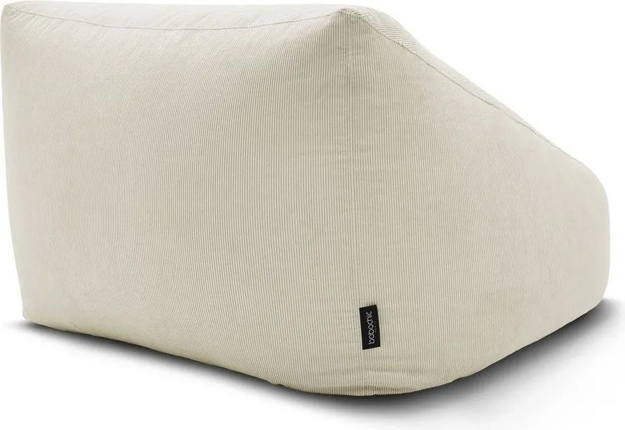 Бежов пуф от рипсено кадифе Lilibet – Bobochic Paris