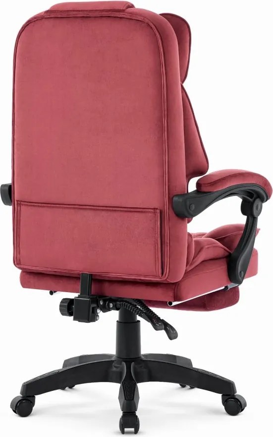 HC-1031 Ергономичен офисен стол с подложка за крака – бордо