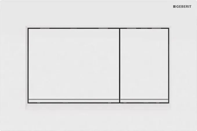 Geberit 115.883.11.1 - Бутон за промиване Sigma30 24,6x16,4 cm бял