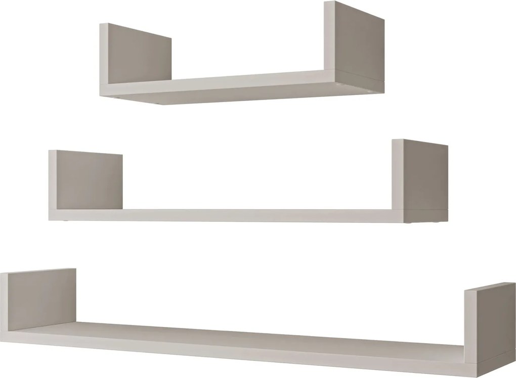 Комплект от три рафта Trio-сиво-бежово