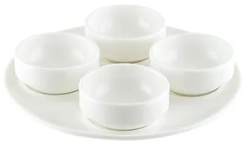 Bonna - Комплект купички от 5 порцеланови части с подложна чиния-GOURMET-(GRM 05SST)
