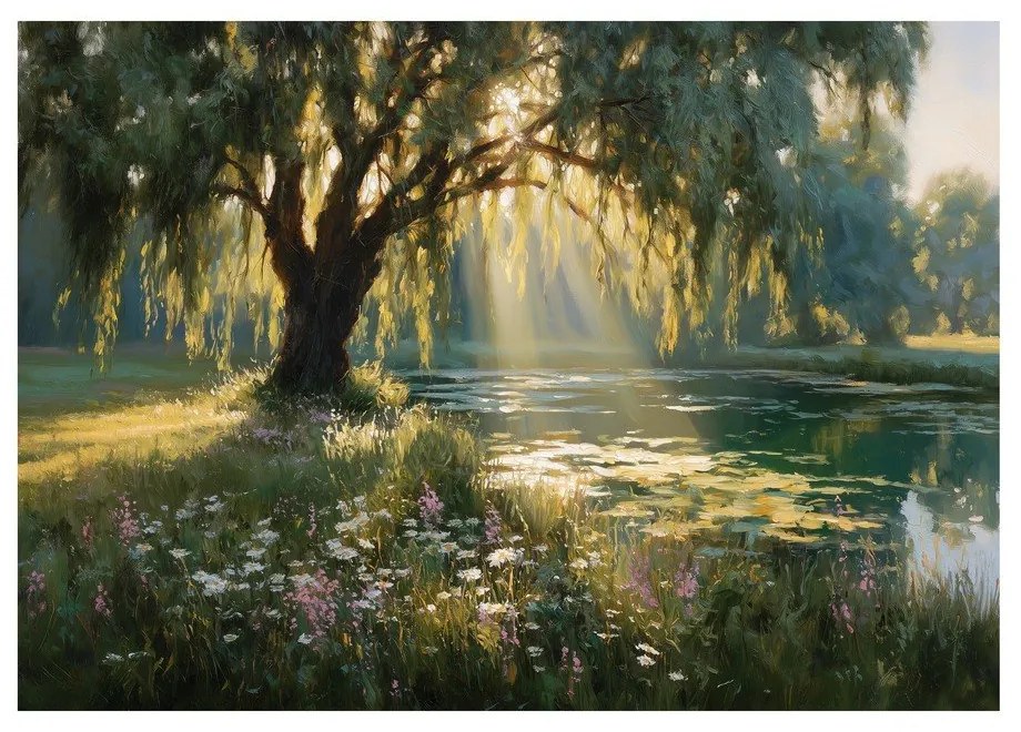 Картина 113x85 cm Sunlit Willow – Styler