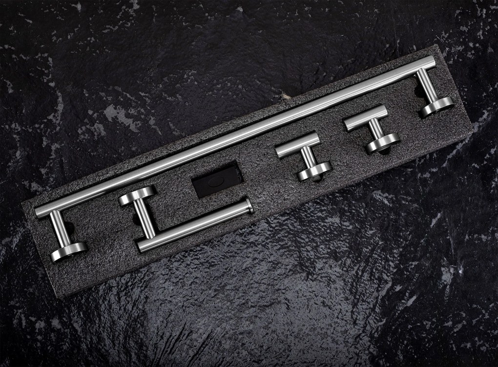 Комплект аксесоари за баня  Ari Brush Nickel 4 части