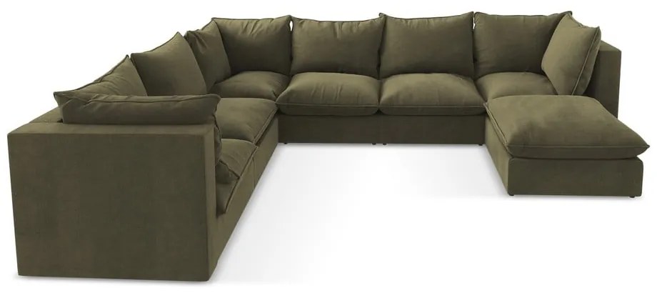 Ъглов диван в цвят каки (ляв ъгъл/U форма) Manao – Makamii