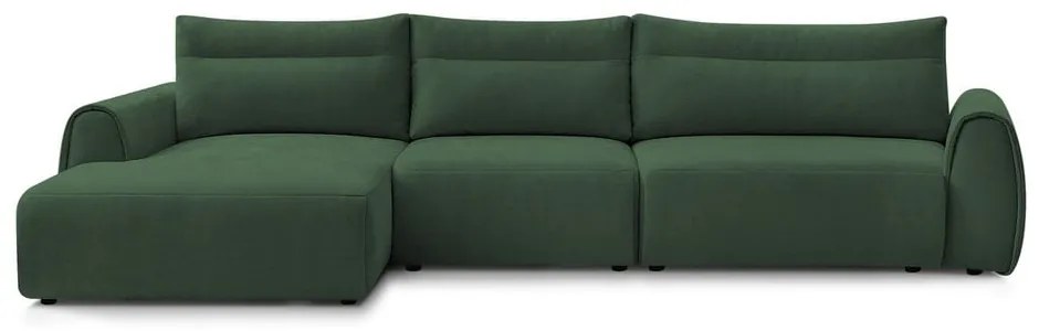 Тъмнозелен ъглов диван Aden – Bobochic Paris