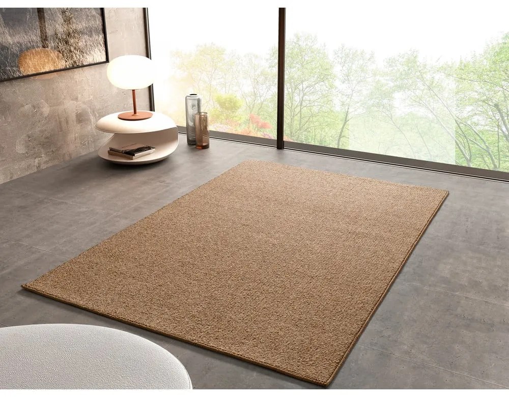 Кафяв килим 80x150 cm Petra Liso – Universal