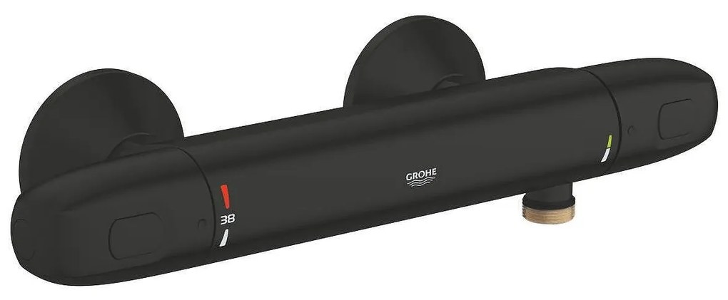 Термостатен смесител за душ, 348142433, 1/2″, Grohtherm 1000 , Grohe, месинг, черен мат