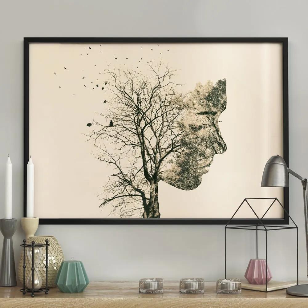 Плакат Дърво, 50 x 40 cm Girl Silhouette - DecoKing