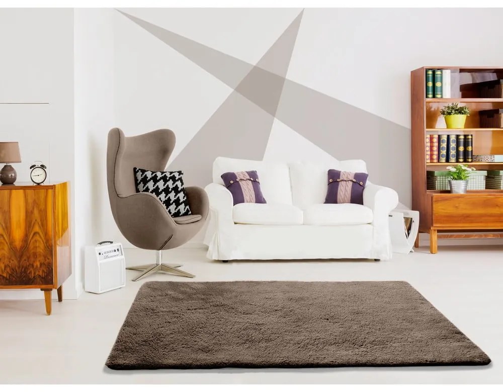 Кафяв килим Алпака Liso, 200 x 290 cm - Universal