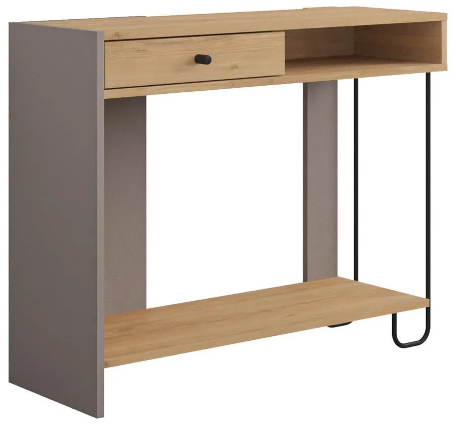 Конзолна маса с плот в дъбов декор 35x100 cm Saturne - Marckeric