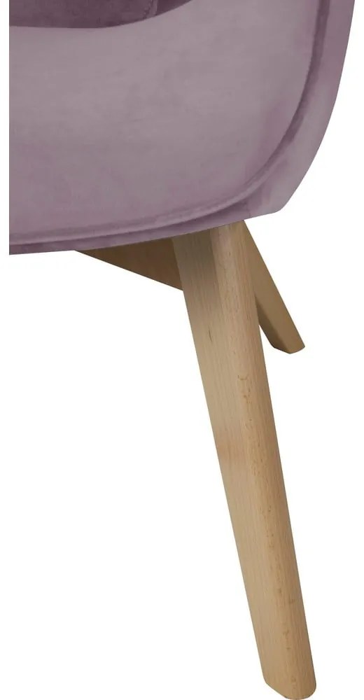 Кадифено кресло лавандула Niko – Ropez