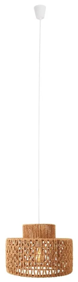 MAXLIGHT P0587 - Пендел RAFFLE 1xE27/15W/230V Ø 40 см кафяв