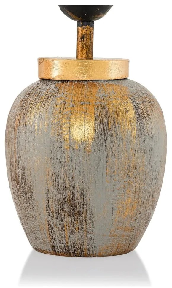 Кремава/ в златист цвят настолна лампа с текстилен абажур (височина 47 cm) Yakamoz – Opviq lights