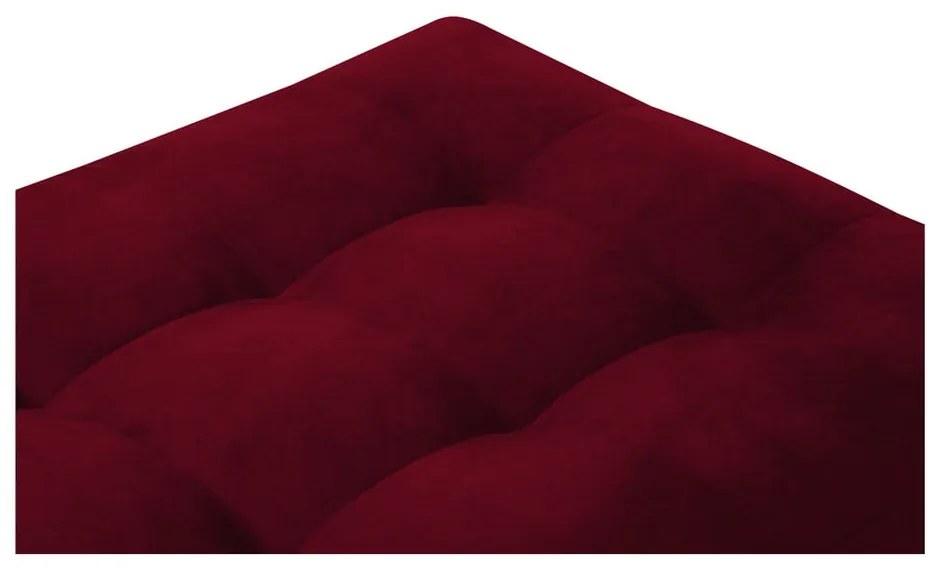 Столче за крака от червено кадифе Santo - Milo Casa