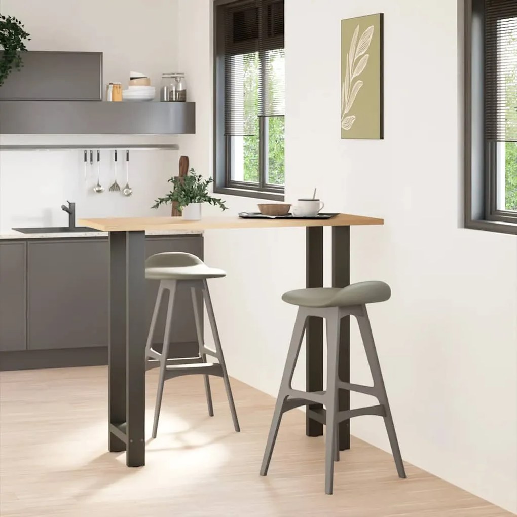 4013354 vidaXL Крака за бар маса, антрацит, 2 бр., 50 x (110-111) см, стомана